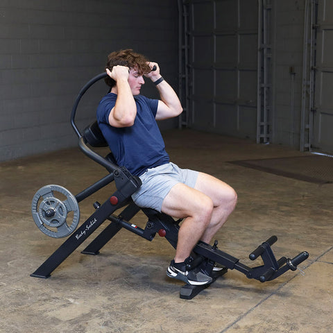 Ab Crunch Bench Seated - BLACK