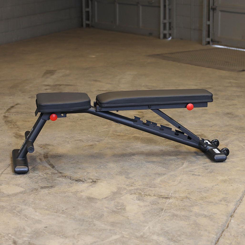 GFID225B - Fully Assembled Body Solid Folding Bench, GFID225 - BLACK