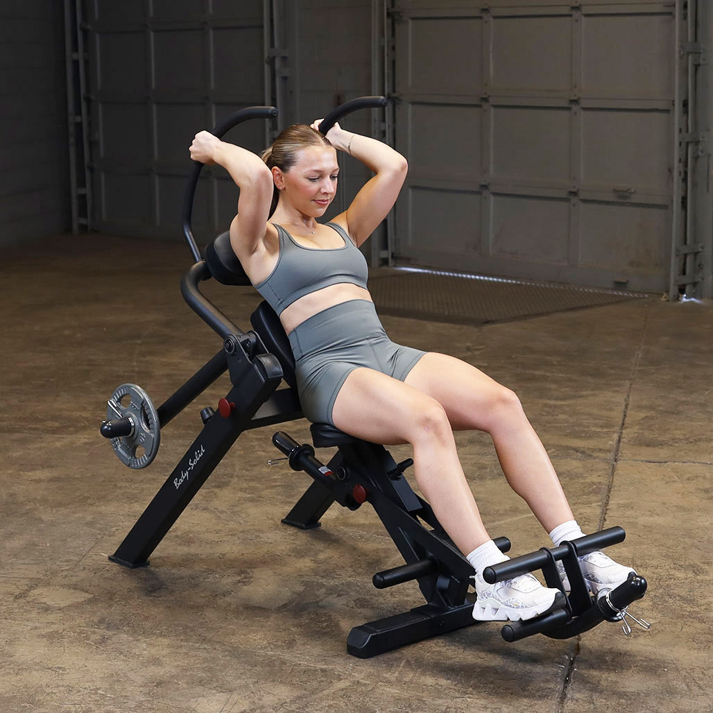 Ab Crunch Bench Seated - BLACK