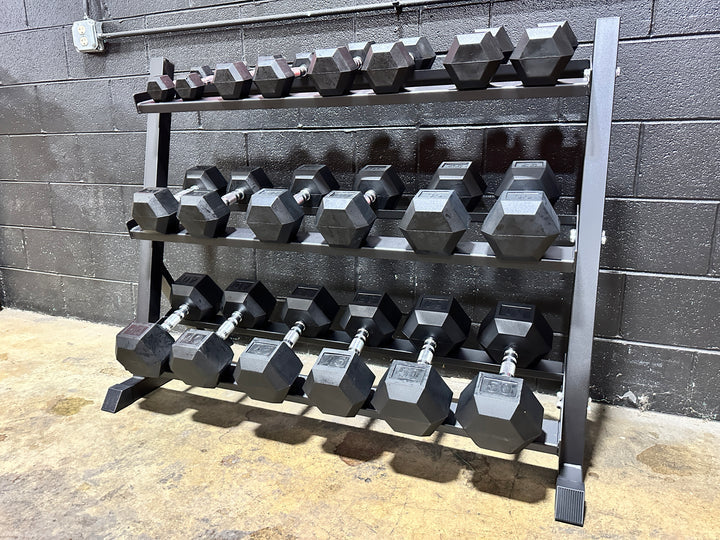 3-Tier Dumbbell Rack for Hex Dumbbells (5–50 lb) PCI-OK0015