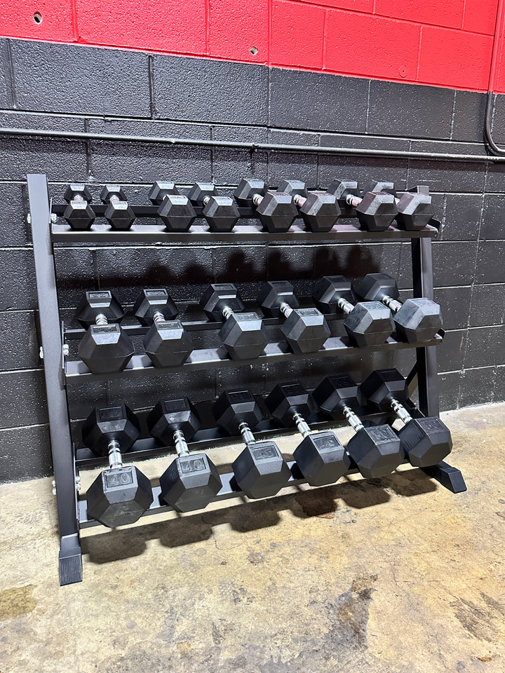 3-Tier Dumbbell Rack for Hex Dumbbells (5–50 lb) PCI-OK0015