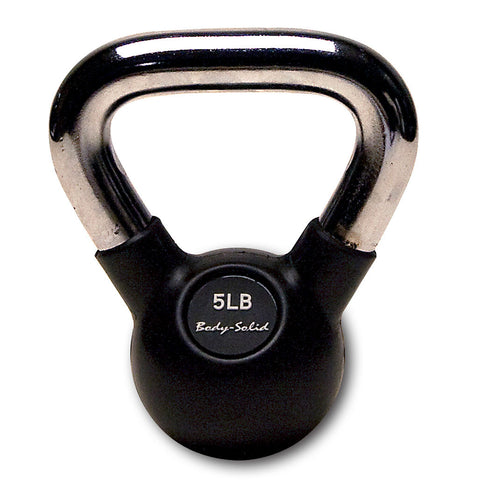 KBC75 - Chrome, Rubber Kettlebell 75lb