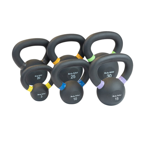 KBR50 - Iron Powder Coat Kettlebells 5-100 Pounds - Body-Solid