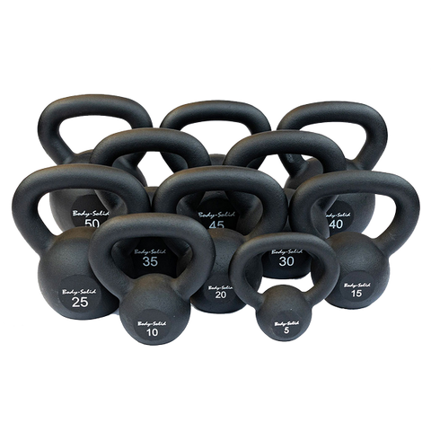 KBR30 - Iron Powder Coat Kettlebells 30 Pounds - Body-Solid Body-Solid