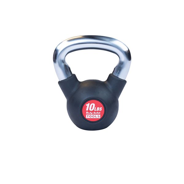 KBZ10 - Chrome, Rubber Kettlebell 10lb
