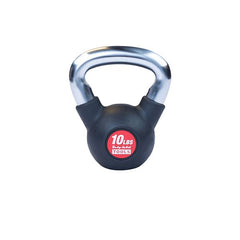 KBZ10 - Chrome, Rubber Kettlebell 10lb