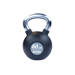 KBZ60 - Chrome, Rubber Kettlebell 60lb