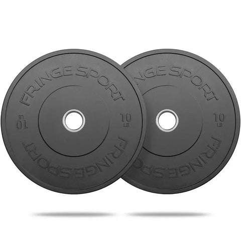 MilSpec Black Bumper Plates Fringe Sport
