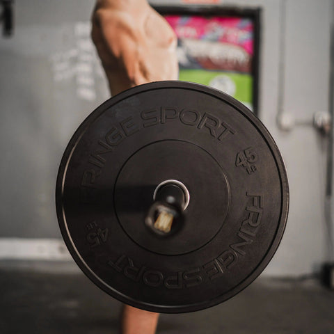 MilSpec Black Bumper Plates Fringe Sport