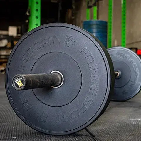 MilSpec Black Bumper Plates Fringe Sport