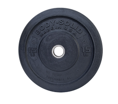15LB BLACK BUMPER PLATES 17.375 - [OBPH15]
