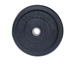 25LB BLACK BUMPER PLATES 17.375 ", Full Commercial Made is USA