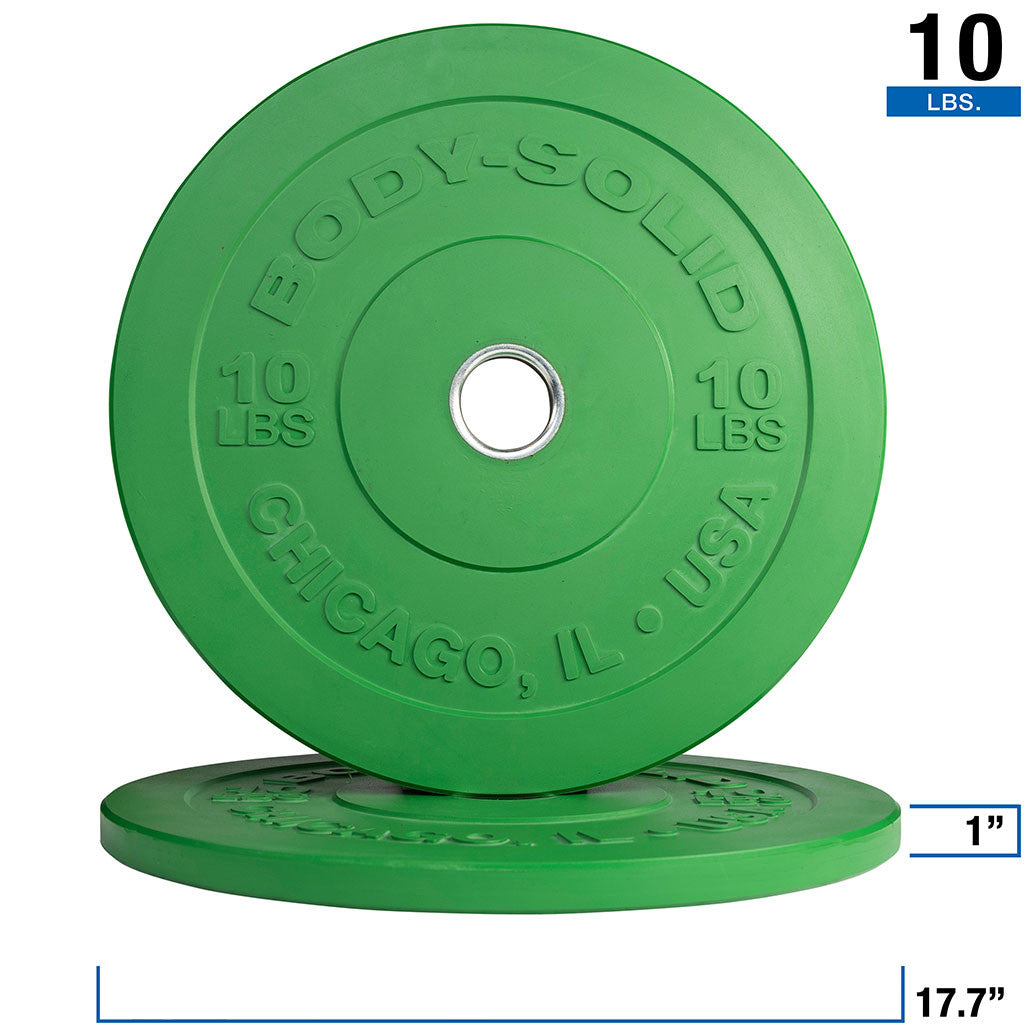 260 LB Color Bumper Plate Set - Full Commercial (OBPX260)