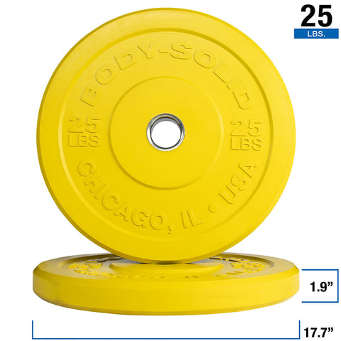 260 LB Color Bumper Plate Set - Full Commercial (OBPX260)