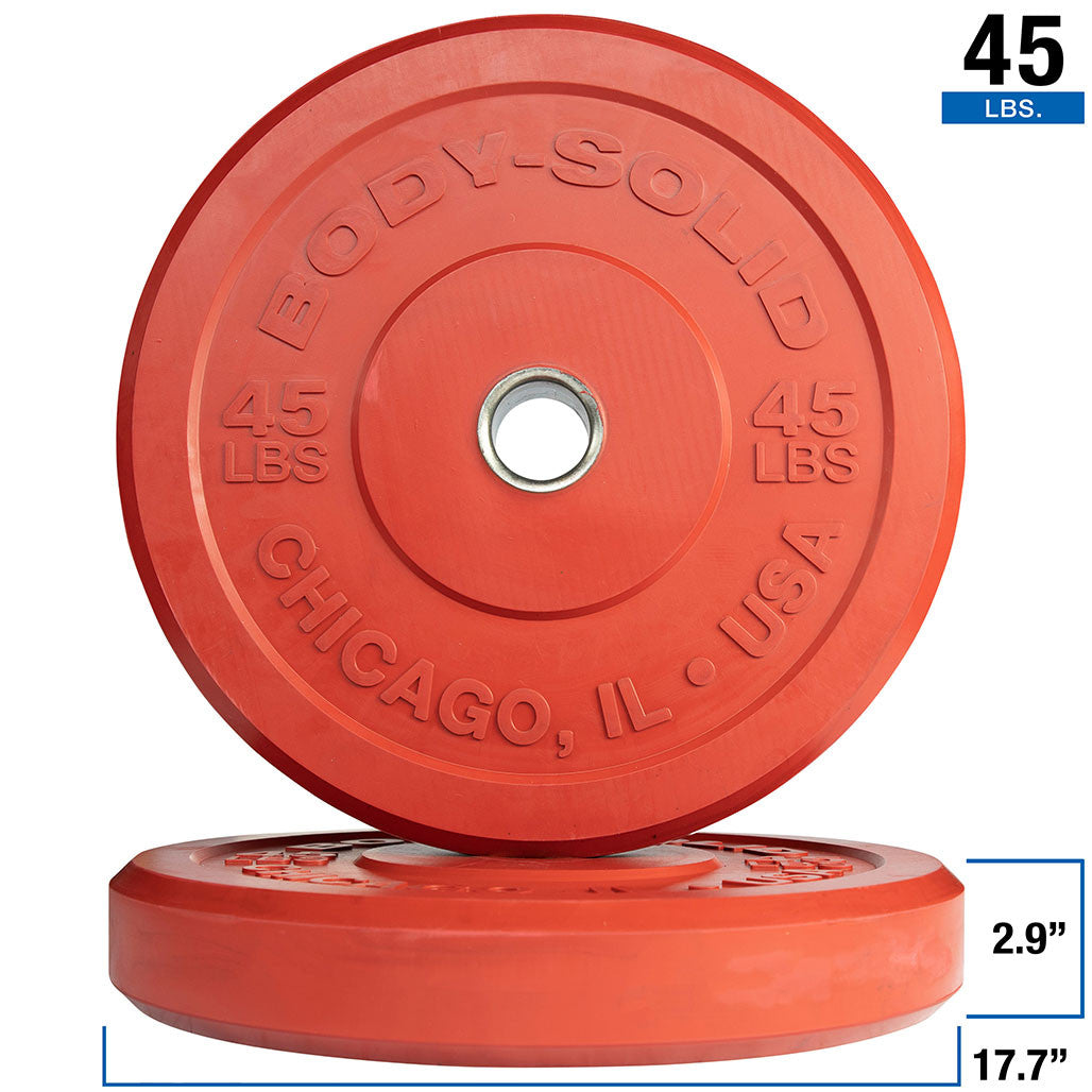 260 LB Color Bumper Plate Set - Full Commercial (OBPX260)