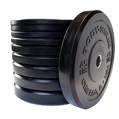 260LB BUMPER SET BLACK, PAIRS 10,15,25,35,45,  Full Commercial, 1-3 YEAR WARRANTY - [OBPX260]