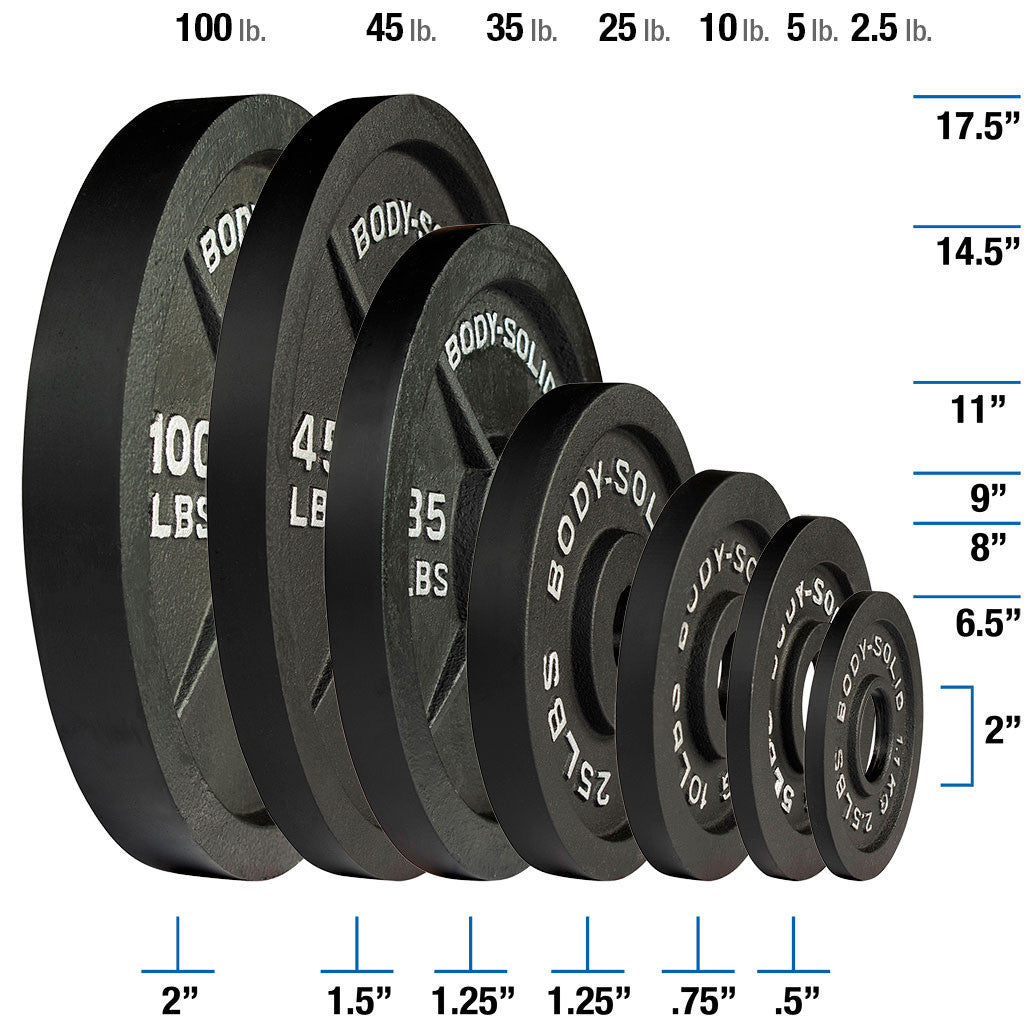 400 LB Cast Oly Set, Black Bar
