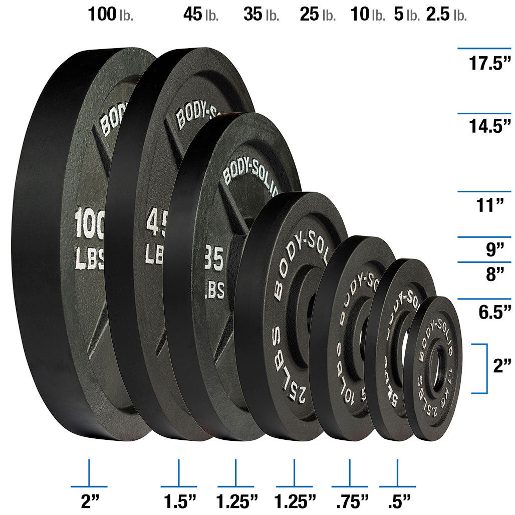 Black Cast Oly Plate 2.5lb