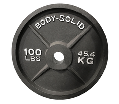 Black Cast Oly Plate 100lb - [OPB100]