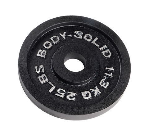 Black Cast Oly Plate 25lb - [OPB25] Body-Solid