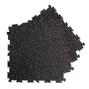 4 piece puzzle mat, 19.7" square, 7/16" thick, gray speck