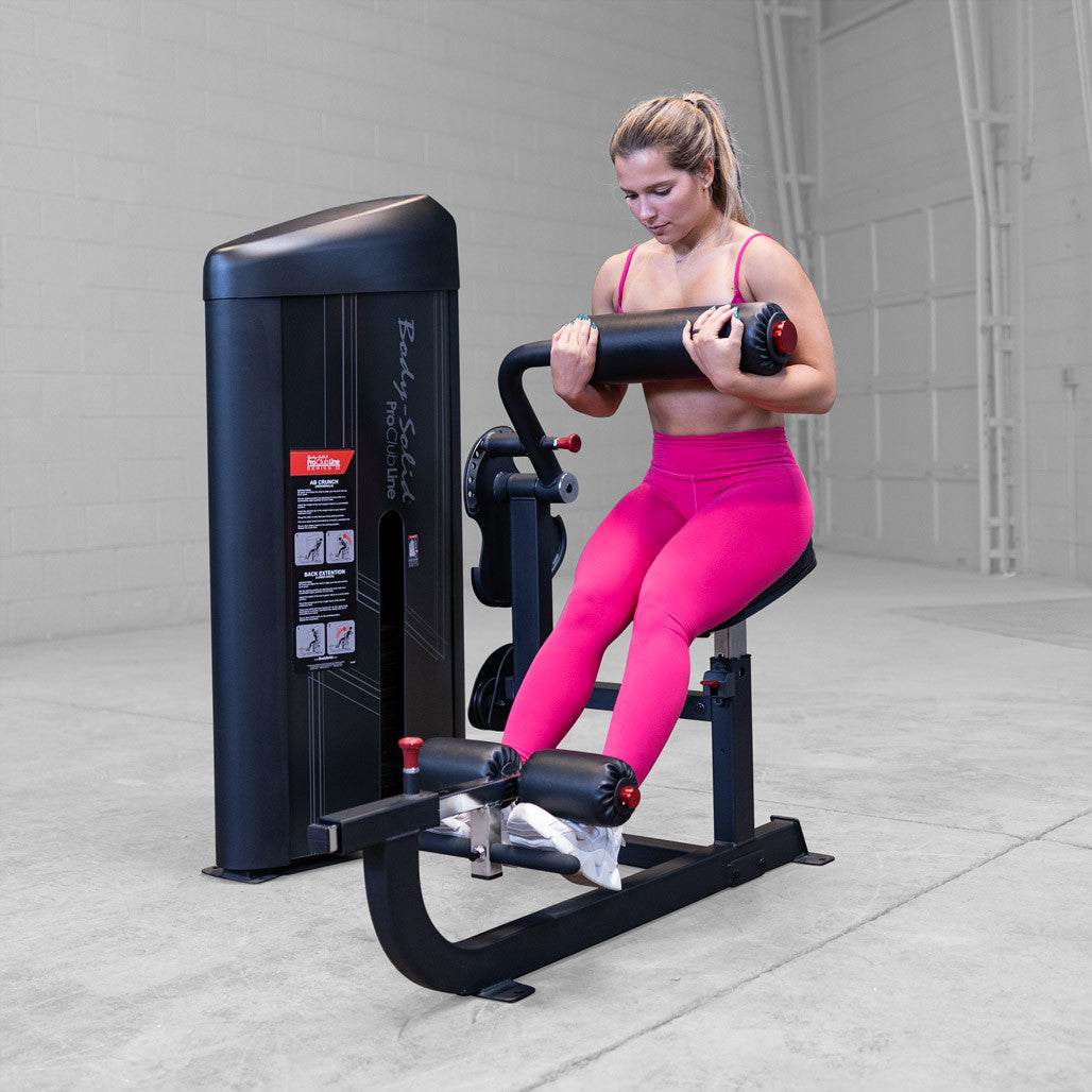 Body-Solid S2ABB-1 Pro Clubline Series II Ab and Back Machine with 160 Lb. Weight Stack for Home and Commercial Gym