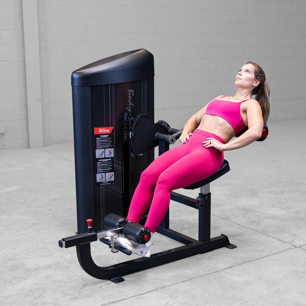 Body-Solid S2ABB-1 Pro Clubline Series II Ab and Back Machine with 160 Lb. Weight Stack for Home and Commercial Gym