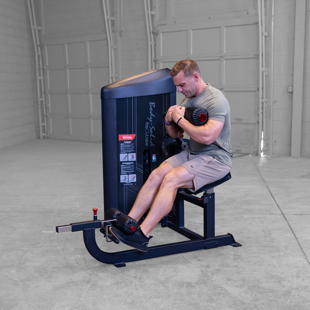 Body-Solid S2ABB-1 Pro Clubline Series II Ab and Back Machine with 160 Lb. Weight Stack for Home and Commercial Gym