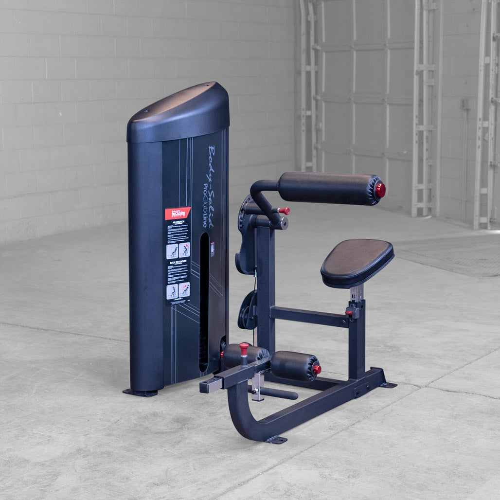 Body-Solid S2ABB-1 Pro Clubline Series II Ab and Back Machine with 160 Lb. Weight Stack for Home and Commercial Gym