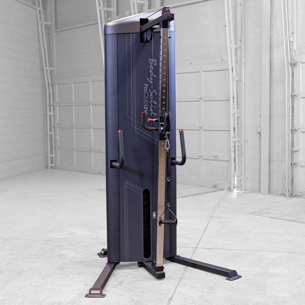 Body-Solid Pro Clubline Cable Crossover Column Machine with 310Lb. Weight Stack for Fitness Workouts, Adjustable Single Pulley Cable Workout Machines For Strength Training