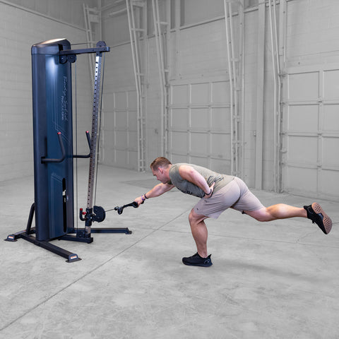 Body-Solid Pro Clubline Cable Crossover Column Machine with 310Lb. Weight Stack for Fitness Workouts, Adjustable Single Pulley Cable Workout Machines For Strength Training