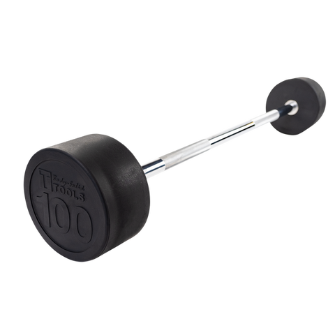 SBB100 - Rubber Coated Fixed Straight Barbell, 100lb Body-Solid