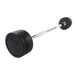 SBB100 - Rubber Coated Fixed Straight Barbell, 100lb