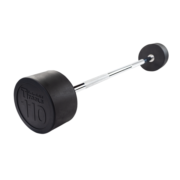 SBB110 - Rubber Coated Fixed Straight Barbell, 110lb