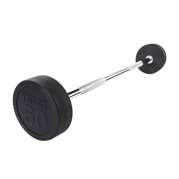 SBB60 - Rubber Coated Fixed Straight Barbell, 60lb