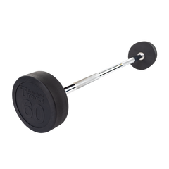 SBB60 - Rubber Coated Fixed Straight Barbell, 60lb