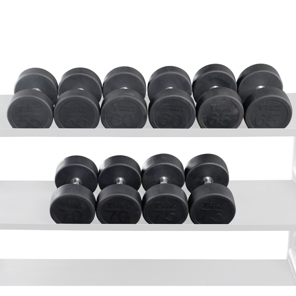 SDPS650 - Rubber Round Dumbell 55-75lb pairs