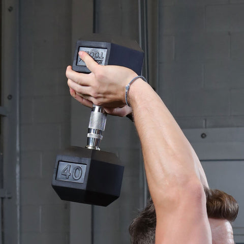 SDRS900 - Rubber Hex Dumbell 80-100lb pairs