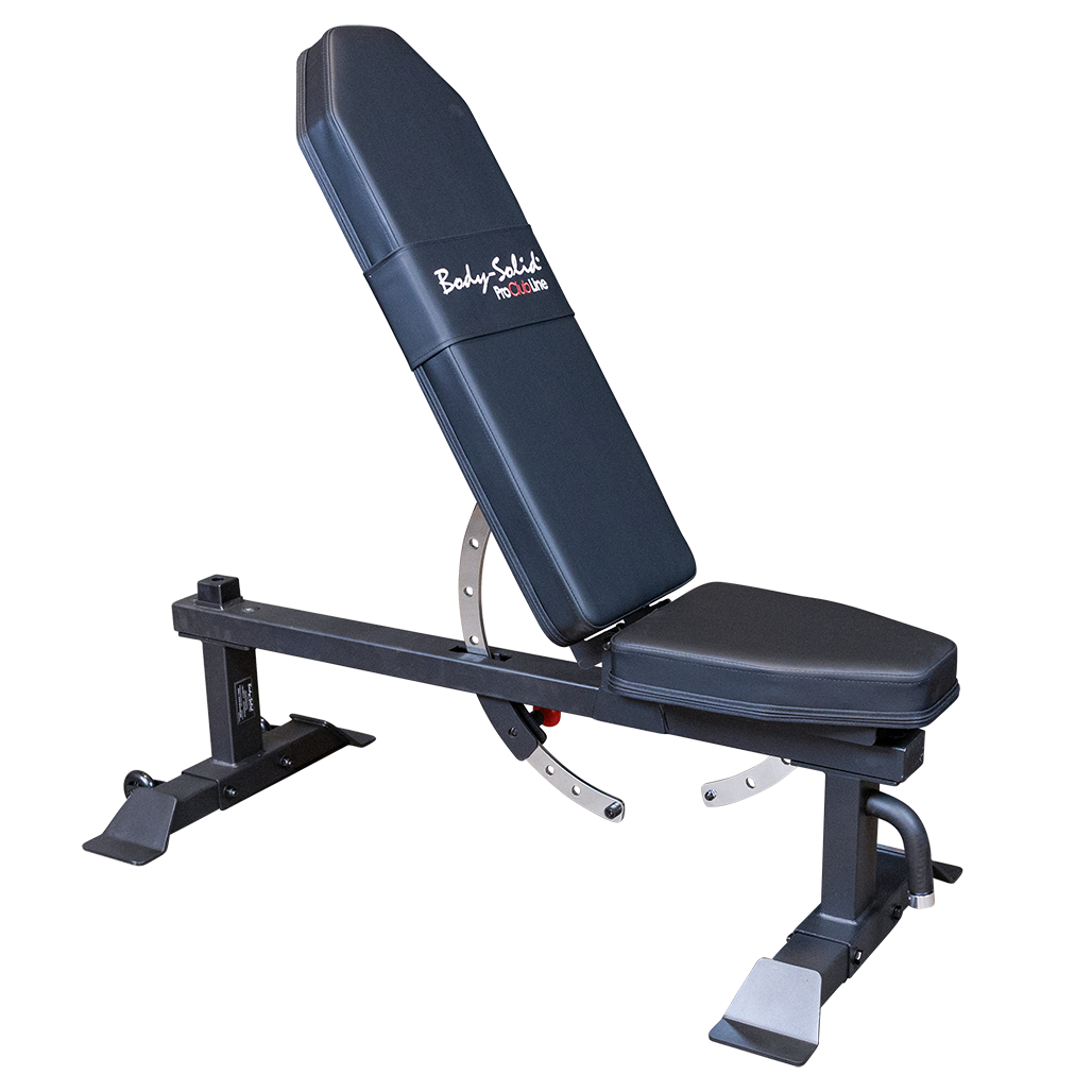 Body Solid (SFI20) Flat/Incline Adjustable Heavy Duty Weight Bench for Commercial and Home Gym, Best Fitness Benches for Ab and Strength Training Workouts, 1000 lb Capacity