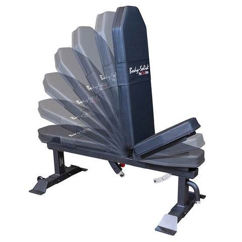 Body Solid (SFI20) Flat/Incline Adjustable Heavy Duty Weight Bench for Commercial and Home Gym, Best Fitness Benches for Ab and Strength Training Workouts, 1000 lb Capacity Body-Solid