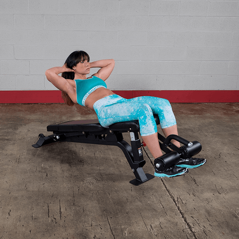 Body-Solid Pro Clubline (SFID425) Adjustable Bench - Multi-Position Workout & Weightlifting Bench with Leg Hold Down for Home Gym Body-Solid