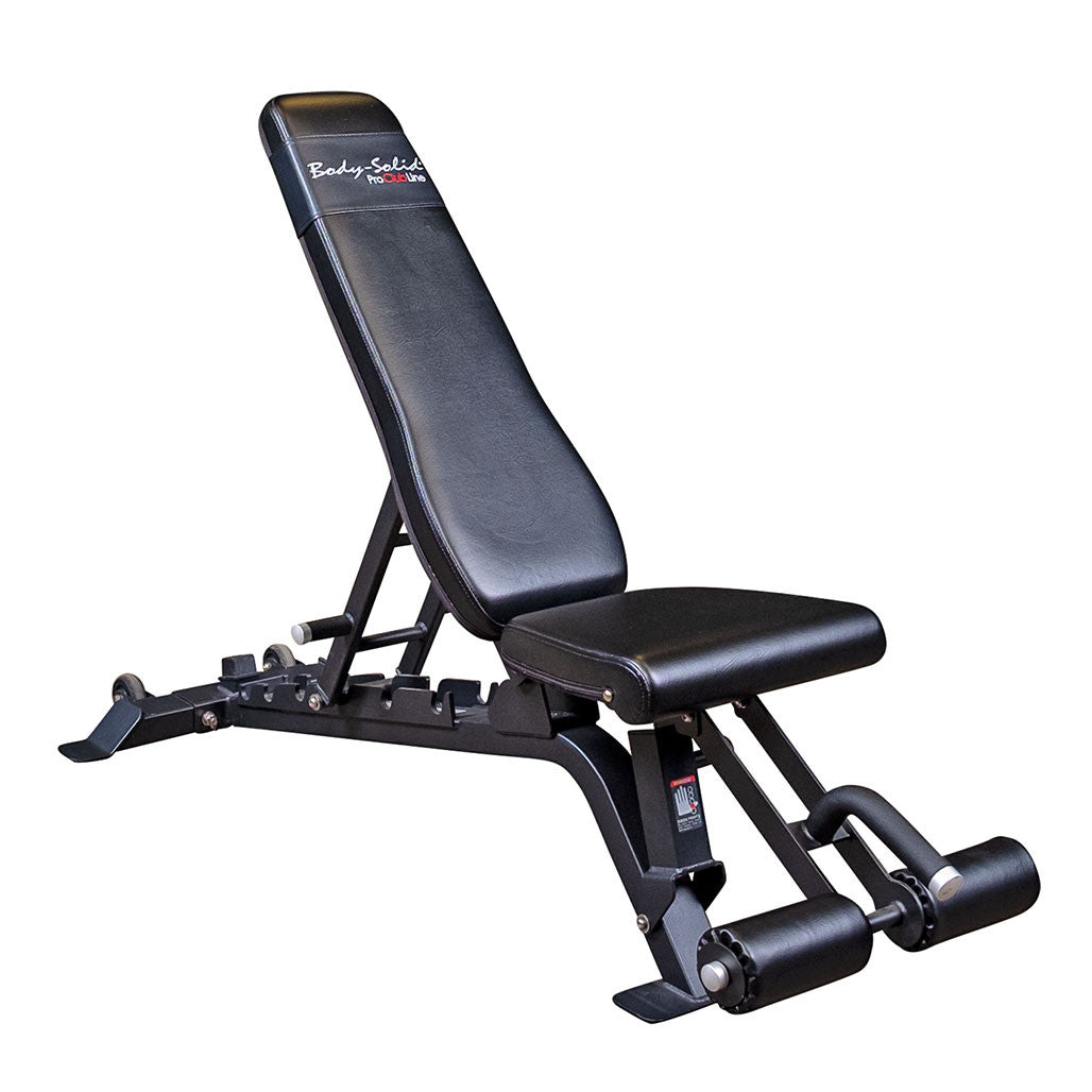 Body-Solid Pro Clubline (SFID425) Adjustable Bench - Multi-Position Workout & Weightlifting Bench with Leg Hold Down for Home Gym