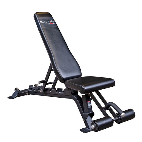 Body-Solid Pro Clubline (SFID425) Adjustable Bench - Multi-Position Workout & Weightlifting Bench with Leg Hold Down for Home Gym