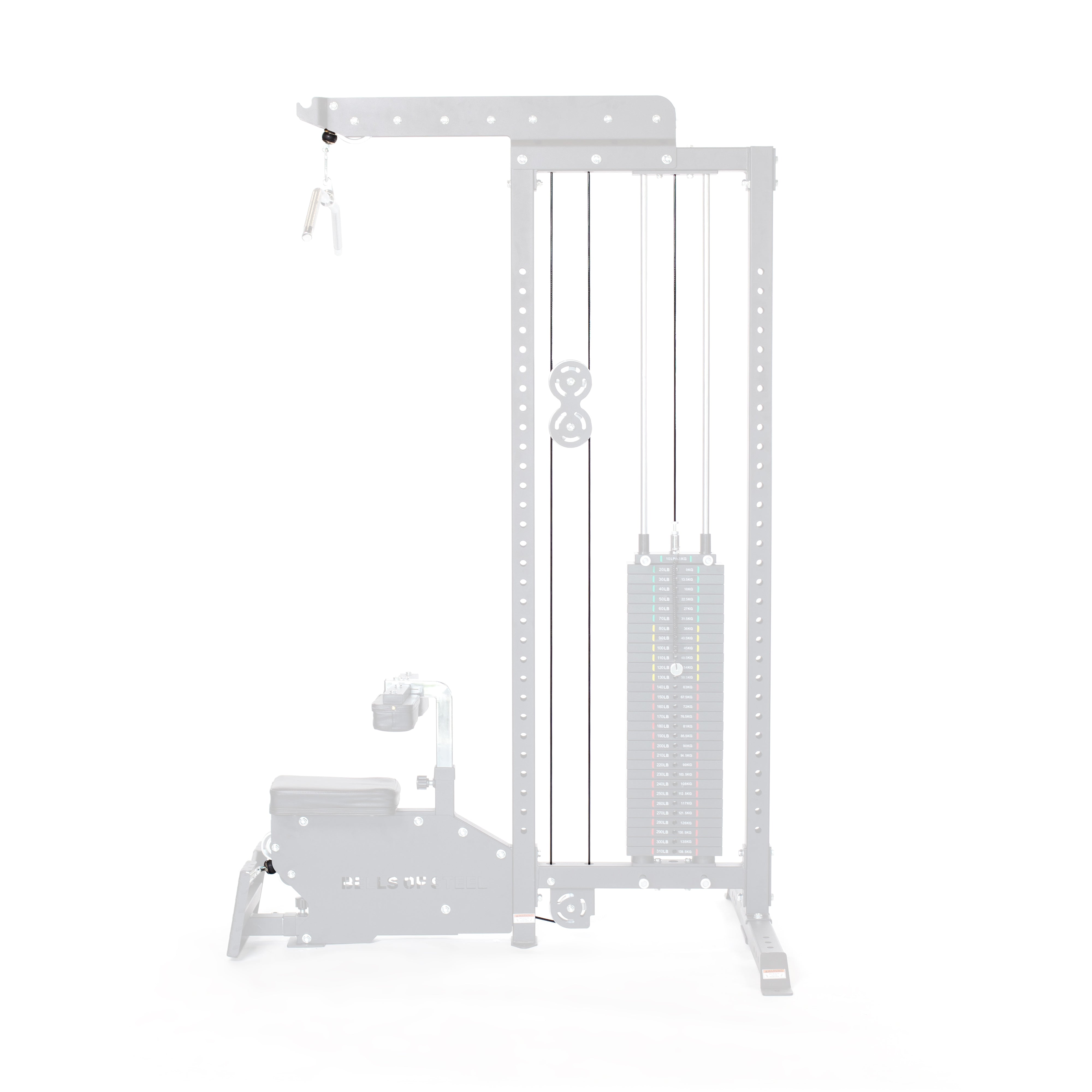 Selectorized Lat Pulldown Low Row Machine Cables Part #41, #42