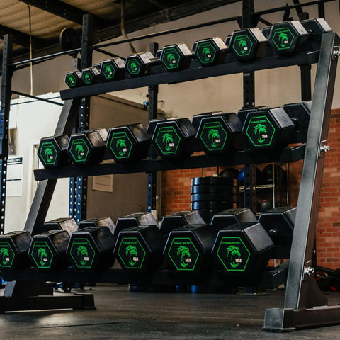 Silverback Rubber Coated Dumbbells Fringe Sport
