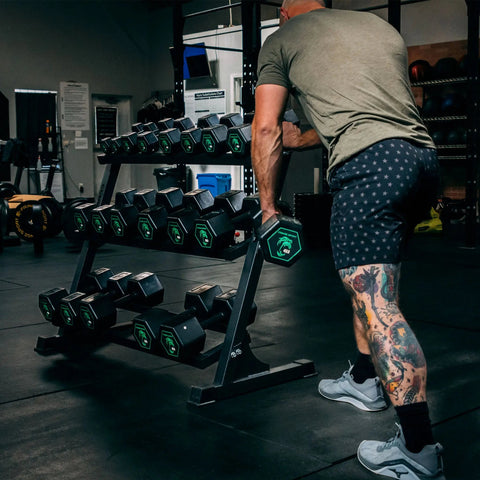 Silverback Rubber Coated Dumbbells Fringe Sport