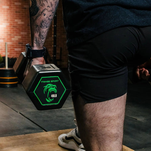 Silverback Rubber Coated Dumbbells Fringe Sport