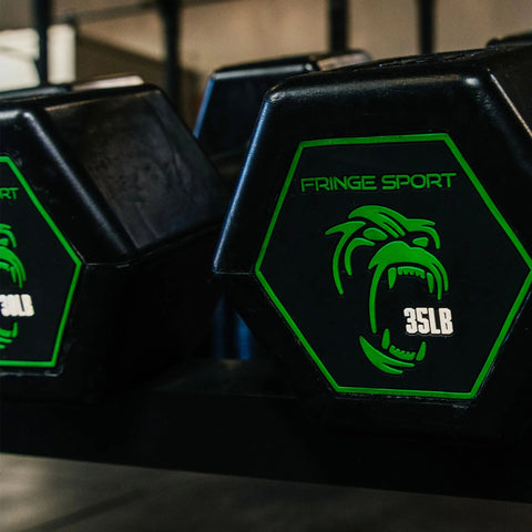 Silverback Rubber Coated Dumbbells Fringe Sport