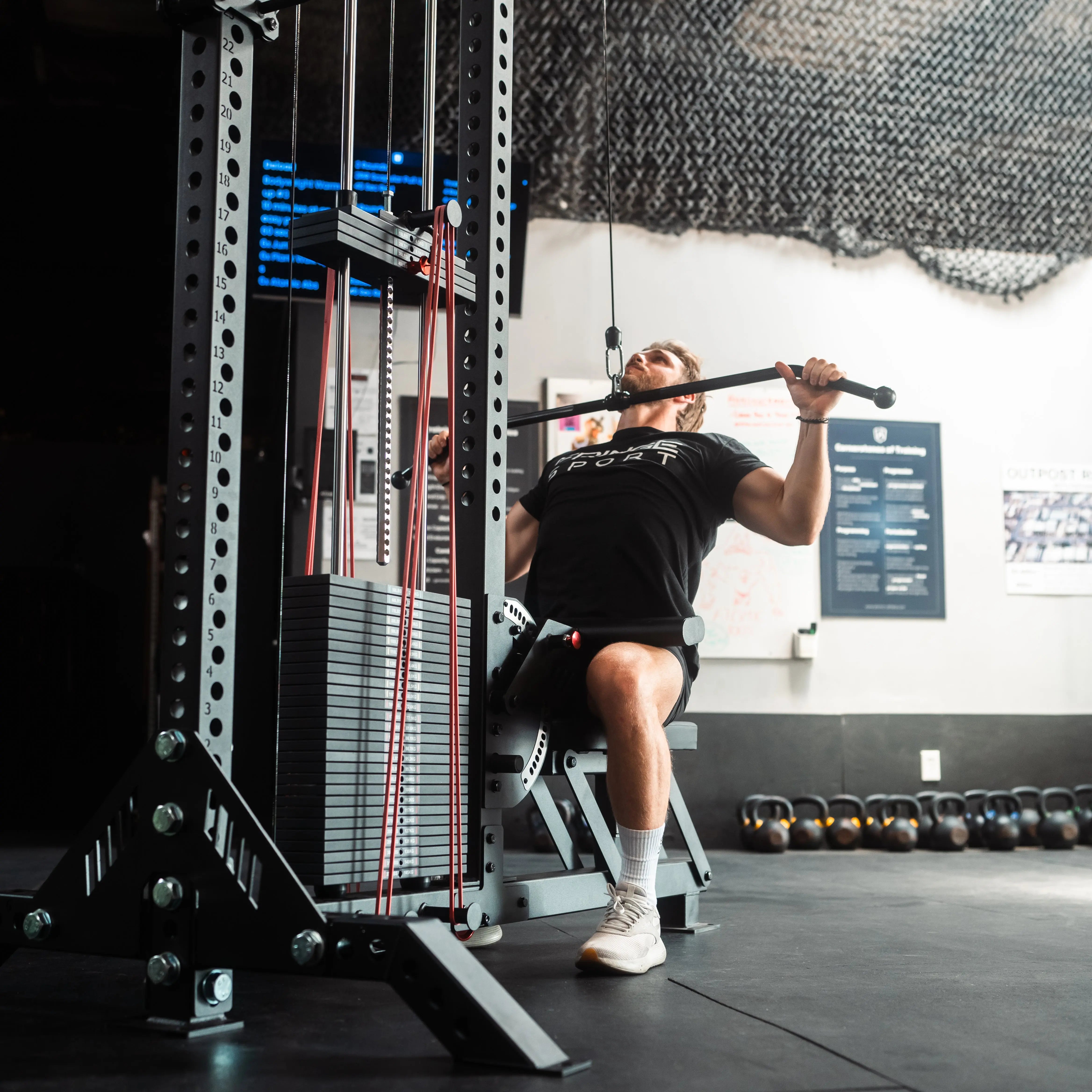 The Walrus: Single Tower Low Row & Lat Pulldown Fringe Sport