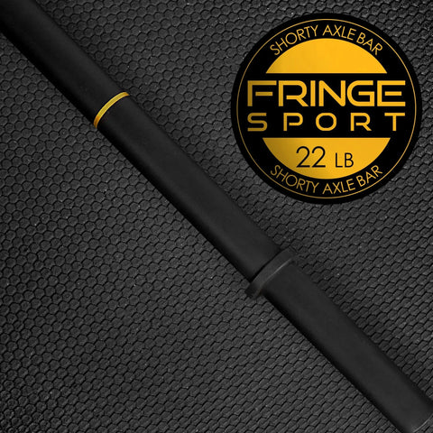 Stubby Axle Barbell - Rackable Shorty Bar Fringe Sport